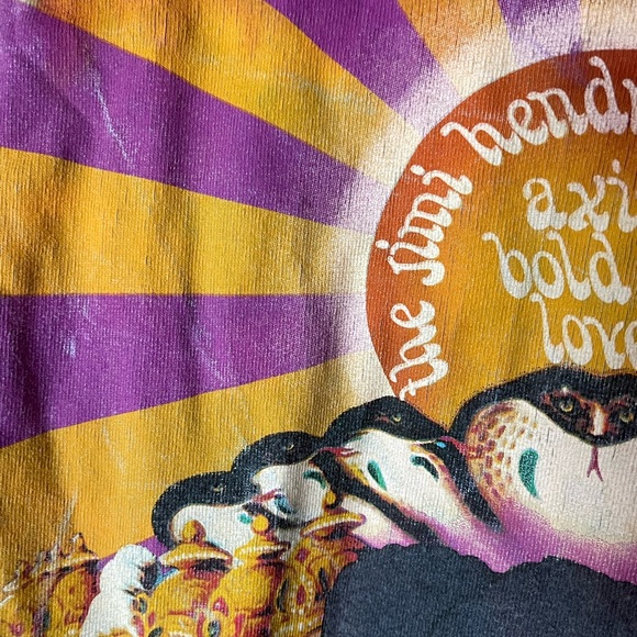 Liquid Blue Jimi Hendrix Axis Bold As Love Tie-Dye T-Shirt Size Large - Picture 5 of 8